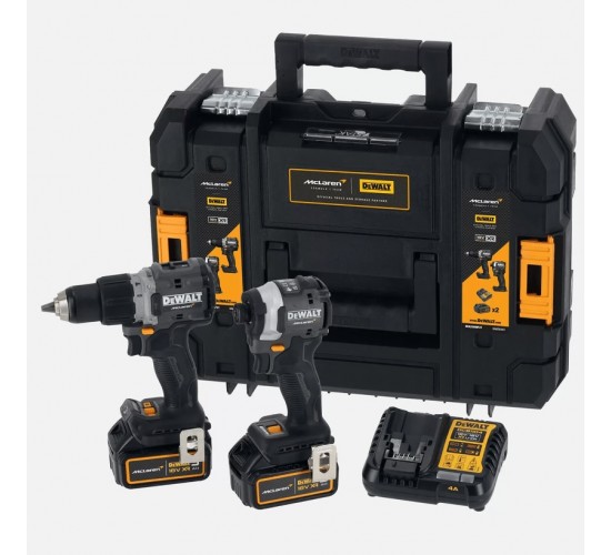 Dewalt X McLaren DCK200MP2T 18V XR 5.0 Ah Akülü Darbeli Matkap ve Tornavida Seti, 5054905326760