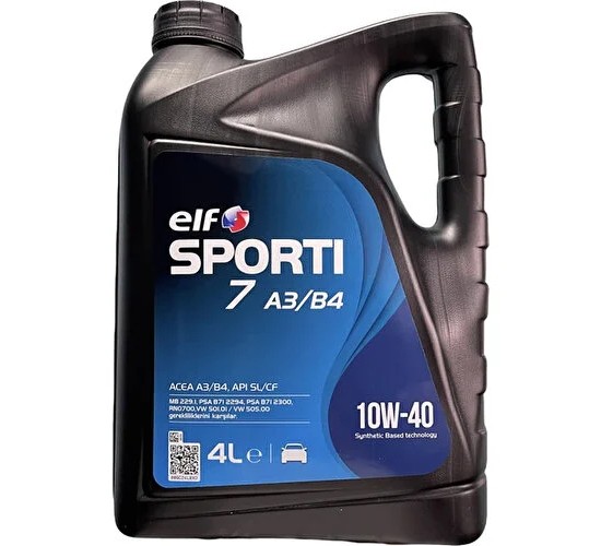 Elf Sporti 7 A3-B4 10w-40 5 litre Motor Yağı, 8690252004677