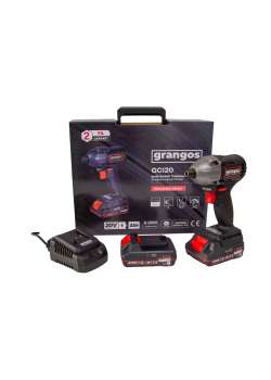 Grangos GCI20-T2 20V 2 Ah Çift Akülü Darbeli Vidalama