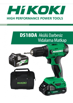 Hikoki DS18DA 18 V 5.0 Ah Akülü Darbesiz Vidalama Matkap Hikoki DS18DA 18 V 5.0 Ah Akülü Darbesiz Vidalama Matkap