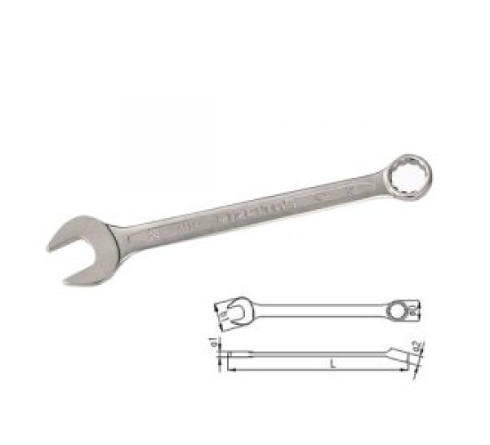 İzeltaş 0320020019 19mm Kombine Anahtar Kısa Boy, 8691150141310