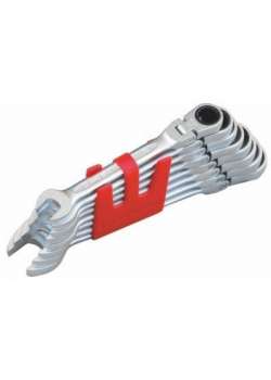 İzeltaş 0345002112 Mafsallı Cırcır Kombine Anahtar Takımı 12 Parça