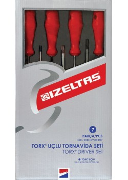 İzeltaş 4775008107 Torx Uçlu Tornavida Takımı 7 Parça