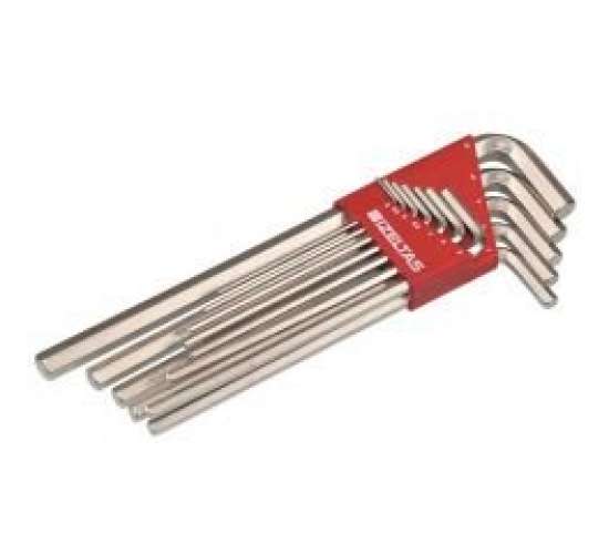 İzeltaş 4903 00 3110 Allen Anahtar Takımı Uzun Boy 10 Parça, 8691150591634