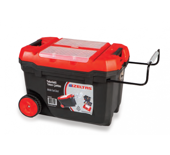 İzeltaş 8445331028 Tekerlekli Plastik Takım Çantası 28", 8691150948797