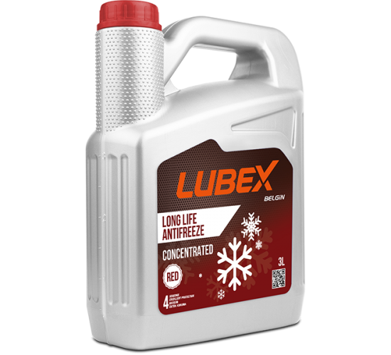 LUBEX LONG LIFE ANTIFREEZE CONCENTRATED RED 3 LİTRE, 8695831265852