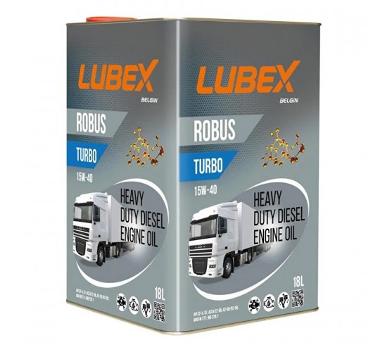 Lubex Robus Turbo 15W-40 18 Litre Ağır Dizel Motor Yağı, 8695831264985
