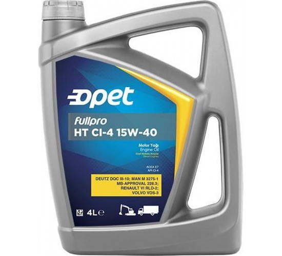 Opet HTCI-4 15W-40  Motor Yağı 4 litre, 8692920300838