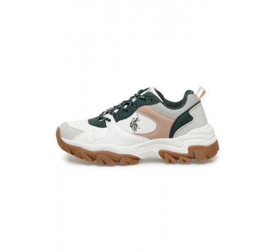 U.S. Polo Assn. Tracky 3PR 101416511 Beyaz Kadın Günlük Spor Ayakkabı / Beden : 40 / Cinsiyet : Unisex