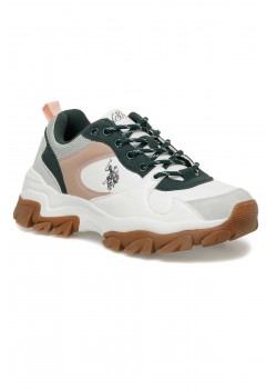 U.S. Polo Assn. Tracky 3PR 101416511 Beyaz Kadın Günlük Spor Ayakkabı / Beden : 36 / Cinsiyet : Unisex