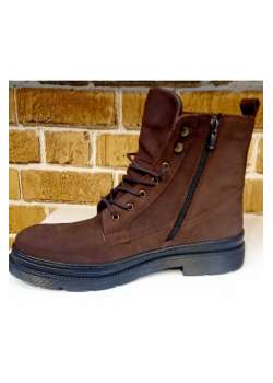 ORTOPEDİK TABAN SİYAH VE KOYU KAHVE TARZ BOTLAR / Beden : 43 / Cinsiyet : Erkek