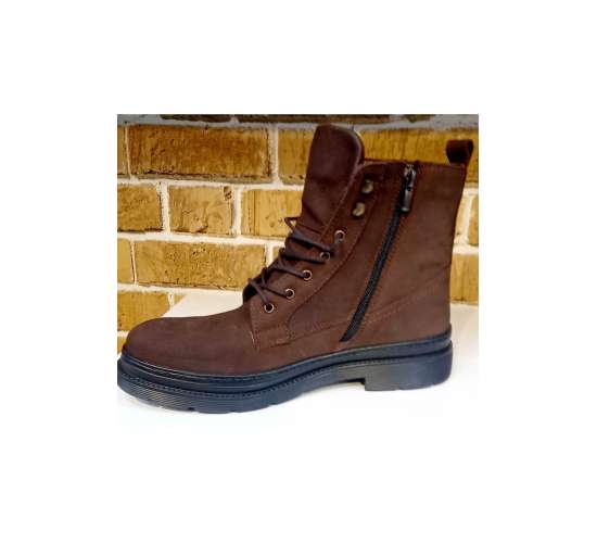 ORTOPEDİK TABAN SİYAH VE KOYU KAHVE TARZ BOTLAR / Beden : 44 / Cinsiyet : Erkek