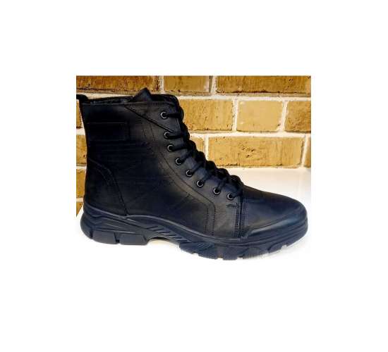 SHOES BİRİNCİ SINIF HAKİKİ DERİ FERMUARLI ORTOPEDİK TABAN TARZ BOTLAR / Beden : 43 / Cinsiyet : Erkek, 8683906673618