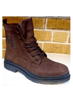 ORTOPEDİK TABAN SİYAH VE KOYU KAHVE TARZ BOTLAR / Beden : 43 / Cinsiyet : Erkek