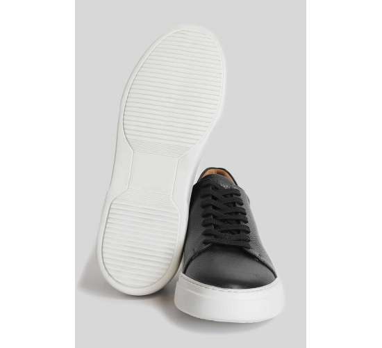 Tommy Erkek Sunni Deri Sneaker Ayakkabı Siyah / Beden : 40 / Cinsiyet : Erkek, TYBX0G8F21Q6MTS989