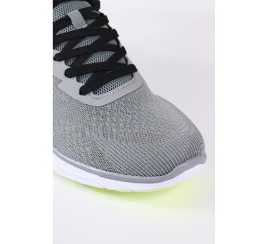 - 29585 Gri Örgü Erkek Spor Ayakkabı / Beden : 41 / Cinsiyet : Erkek