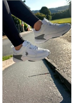 Us Polo ASSN Maybe Wmn Beyaz Kadın Spor Ayakkabı / Beden : 37 / Cinsiyet : Kadın / Kız
