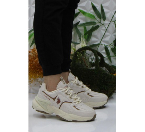 U.S. Polo Assn. Isabella Bej Rahat Orijinal Ürün Kadın Spor Ayakkabı Sneaker / Beden : 36 / Cinsiyet : Kadın / Kız U.S. Polo Assn. Isabella Bej Rahat Orijinal Ürün Kadın Spor Ayakkabı Sneaker / Beden : 36 / Cinsiyet : Kadın / Kız