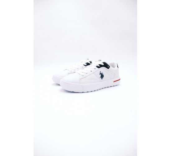 4W Mango 4Pr U.S. Polo Assn. Erkek Spor Ayakkabı A101812353 BEYAZ/LACİVERT / Beden : 44 / Cinsiyet : Erkek