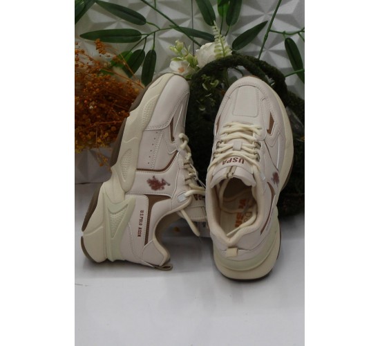 U.S. Polo Assn. Isabella Bej Rahat Orijinal Ürün Kadın Spor Ayakkabı Sneaker / Beden : 36 / Cinsiyet : Kadın / Kız U.S. Polo Assn. Isabella Bej Rahat Orijinal Ürün Kadın Spor Ayakkabı Sneaker / Beden : 36 / Cinsiyet : Kadın / Kız