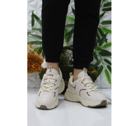 U.S. Polo Assn. Isabella Bej Rahat Orijinal Ürün Kadın Spor Ayakkabı Sneaker / Beden : 36 / Cinsiyet : Kadın / Kız U.S. Polo Assn. Isabella Bej Rahat Orijinal Ürün Kadın Spor Ayakkabı Sneaker / Beden : 36 / Cinsiyet : Kadın / Kız