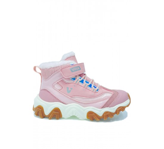 Radus Kürklü Hafif Taban Ortopedik Kız Çocuk Bot Rugan Pudra Pembe / Beden : 33 / Cinsiyet : Kadın / Kız