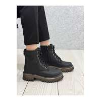 2615 -1 Siyah Cilt Kalın Taban  Bot / Beden : 36 / Cinsiyet : Kadın / Kız