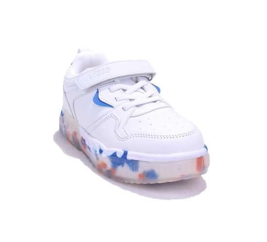 Monaco 346F24K304 Beyaz Mavi Ortopedik Günlük Erkek Çocuk Spor Ayakkabı / Beden : 33 / Cinsiyet : Erkek, 3569875615543