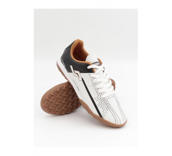 30548 Beyaz Siyah 40-45 Erkek Kauçuk Taban Halı Saha / Beden : 44 / Cinsiyet : Erkek