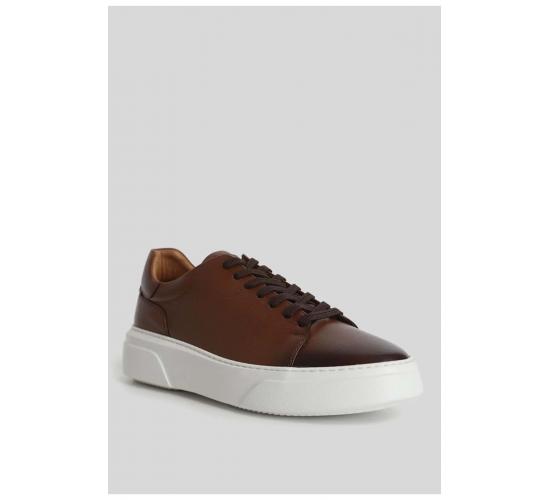 111230187 Tommy Casual Deri Erkek Sneaker Ayakkabı TABA / Beden : 43 / Cinsiyet : Erkek, MK8682030061354