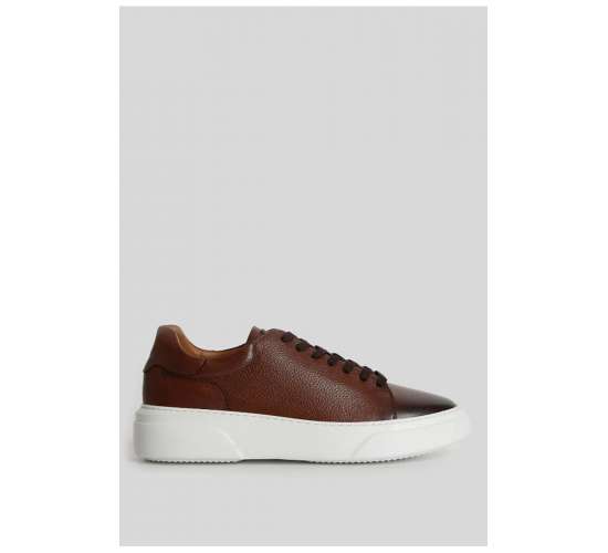 111230187 Tommy Casual Deri Erkek Sneaker Ayakkabı TABA / Beden : 41 / Cinsiyet : Erkek, MK8682030061330