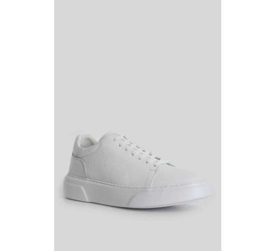 111230187 Tommy Casual Deri Erkek Sneaker Ayakkabı BEYAZ / Beden : 44 / Cinsiyet : Erkek, PPC8682030061422