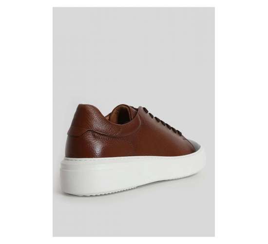 111230187 Tommy Casual Deri Erkek Sneaker Ayakkabı TABA / Beden : 40 / Cinsiyet : Erkek, MK8682030061323
