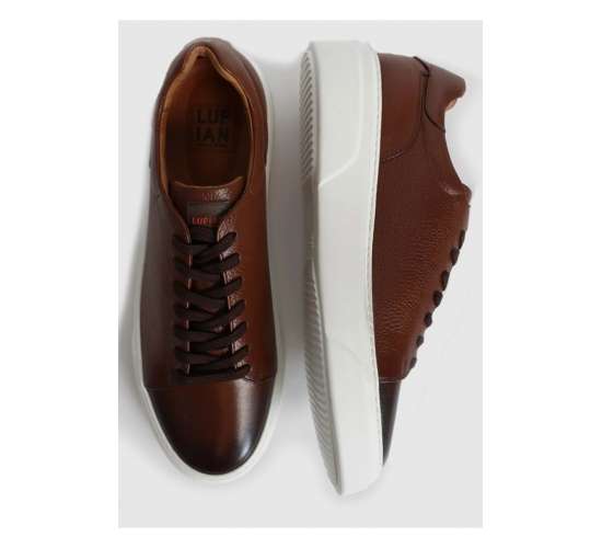 111230187 Tommy Casual Deri Erkek Sneaker Ayakkabı TABA / Beden : 41 / Cinsiyet : Erkek, MK8682030061330