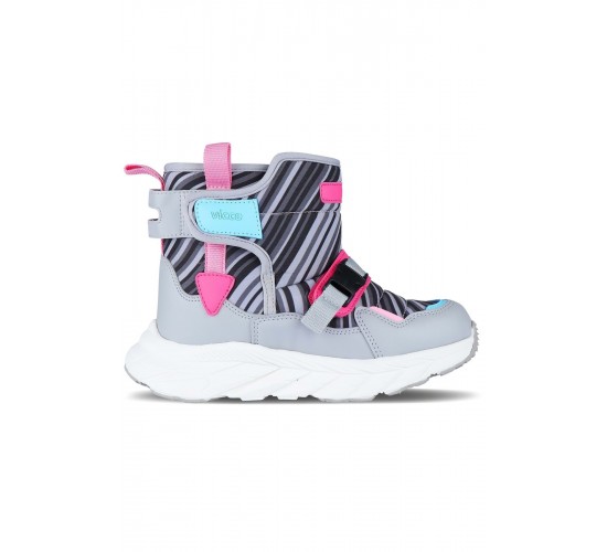 Karoo Phylon Kauçuk Taban Ortopedik Unisex Çocuk Kar Botu GRİ / Beden : 32 / Cinsiyet : Unisex