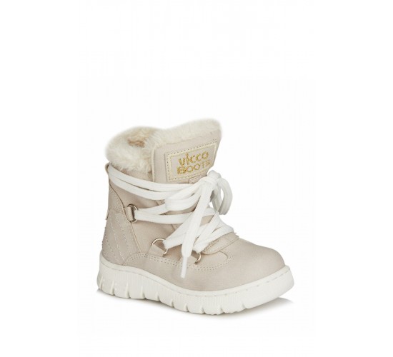 Kappa Kürklü Kız Bebek Bej Bot / Beden : 30 / Cinsiyet : Kadın / Kız