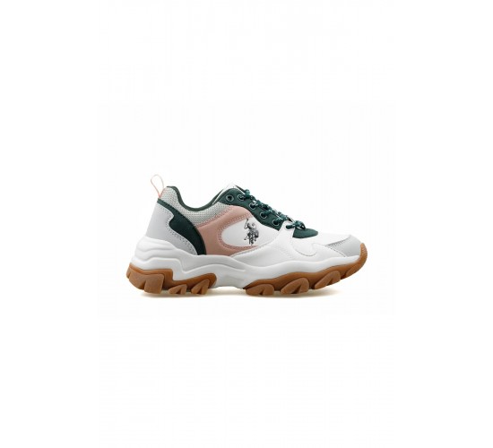 U.S. Polo Assn. TRACKY 5PR Beyaz Kadın Spor Ayakkabı BEYAZ YEŞİL / Beden : 36 / Cinsiyet : Kadın / Kız
