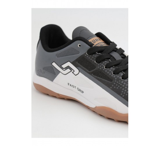 30548 Siyah Beyaz GRİ Detay Çim Saha Halı Saha Futbol Ayakkabı / Beden : 44 / Cinsiyet : Unisex