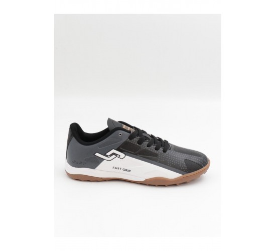 30548 Siyah Beyaz GRİ Detay Çim Saha Halı Saha Futbol Ayakkabı / Beden : 44 / Cinsiyet : Unisex