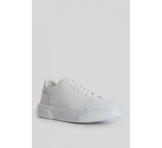 Tommy Erkek Deri Sneaker Ayakkabı BEYAZ / Beden : 41 / Cinsiyet : Erkek, PPC8682030061392