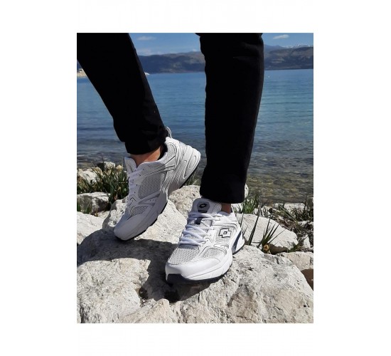 Athens Beyaz-laci Hafızalı Ortopedik Hafif Spor Ayakkabı / Beden : 44 / Cinsiyet : Erkek