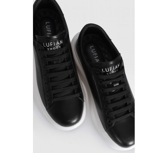 Gage Erkek Hakiki Deri Sneaker Ayakkabı SİYAH / Beden : 41 / Cinsiyet : Erkek