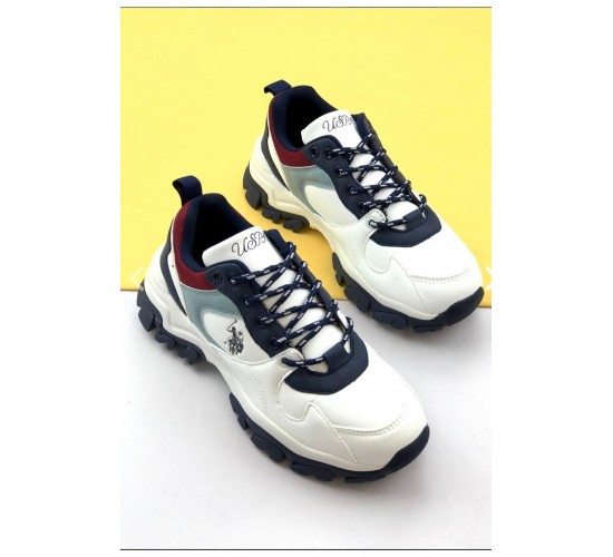 Beyaz - U.s Polo Assn Tracky Kadın Renkli Sneaker Sneaker / Beden : 39 / Cinsiyet : Kadın / Kız