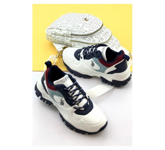 Beyaz - U.s Polo Assn Tracky Kadın Renkli Sneaker Sneaker / Beden : 39 / Cinsiyet : Kadın / Kız