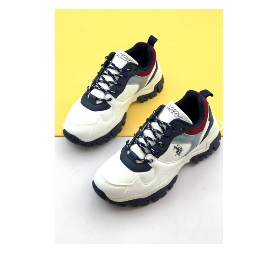 Beyaz - U.s Polo Assn Tracky Kadın Renkli Sneaker Sneaker / Beden : 39 / Cinsiyet : Kadın / Kız