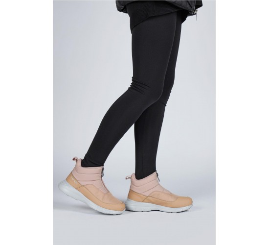 29177 Fermuarlı Somon Pembe - Kahverengi Kız Çocuk Günlük Bot / Beden : 35 / Cinsiyet : Kadın / Kız