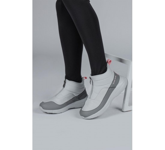 29177 Fermuarlı Gri - Koyu Gri Kız Çocuk Günlük Bot / Beden : 31 / Cinsiyet : Kadın / Kız