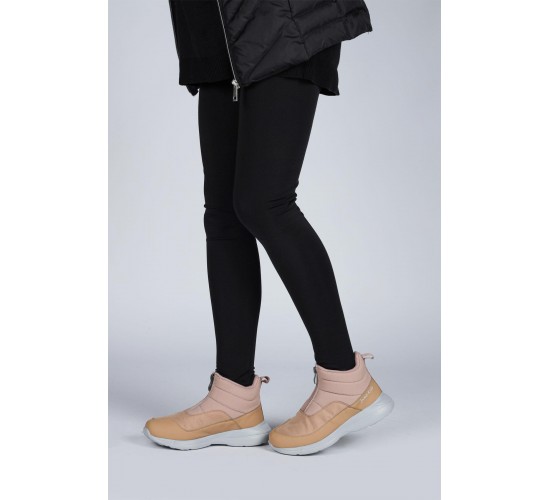 29177 Fermuarlı Somon Pembe - Kahverengi Kız Çocuk Günlük Bot / Beden : 35 / Cinsiyet : Kadın / Kız