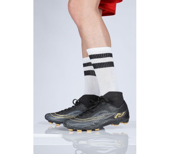 29676 Çoraplı Siyah - Altın Rengi Çim Halı Saha Krampon Futbol Ayakkabısı / Beden : 43 / Cinsiyet : Erkek 29676 Çoraplı Siyah - Altın Rengi Çim Halı Saha Krampon Futbol Ayakkabısı / Beden : 43 / Cinsiyet : Erkek