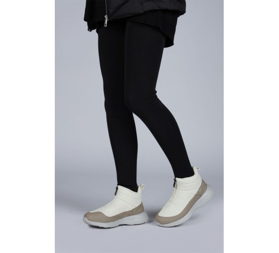 29177 Fermuarlı Bej Kız Çocuk Günlük Bot / Beden : 34 / Cinsiyet : Kadın / Kız